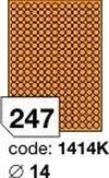 Oranžové fluo etikety Rayfilm R0133.1414KD, 14x14 mm, 300 listů A4, 74100 etiket