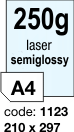 Oboustranně pololesklý laser papír - 250 g/m2 Rayfilm R0298.1123F, 210 x 297 mm, 1.000 listů A4, 